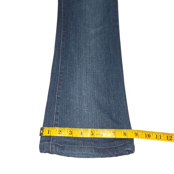 Express Fashion Stretch Denim Blue Jeans Fit And Flare Size 5/6R 28in Inseam - Picture 11 of 12